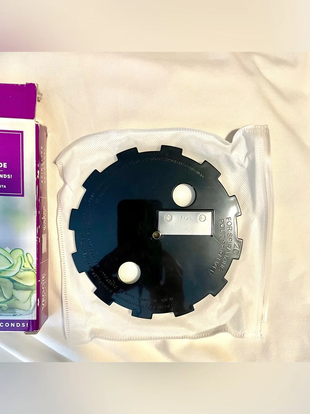 MAGIC BULLET ~ Veggie Bullet Ribbon Blade - Spiralize in Seconds - Steel Blade